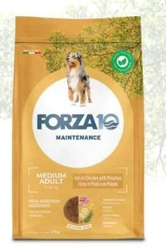 cibo secco per cani FORZA 10 MEDIUM MANTENIMENTO POLLO/PATATE KG 12 NEW