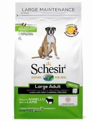 cibo secco per cani SCHESIR DOG LARGE AGNELLO KG 12