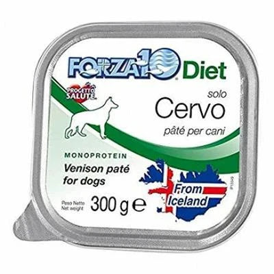 CIBO UMIDO PER CANI FORZA 10 DOG SOLO DIET CERVO 18 x GR 300