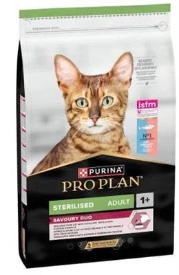 cibo secco per gatti PRO PLAN STERILISED OPTISAVOUR MERLUZZO/TROTA KG 10