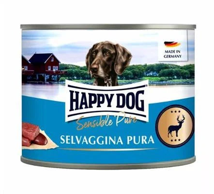 CIBO UMIDO PER CANI HAPPYDOG SELVAGGINA GR 200