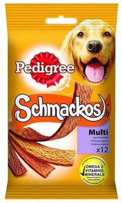 snack per cani PEDIGREE SCHMACKOS MULTI 20 X GR 144