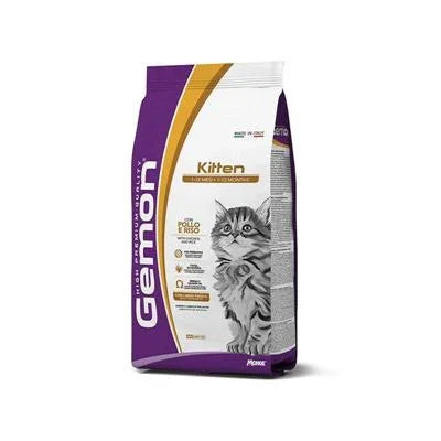 cibo secco per gatti GEMON CAT KITTEN POLLO/RISO KG 7
