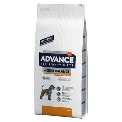cibo diedetico per cani ADVANCE DOG WEIGHT BALANCE MEDIUM/MAXI KG 12