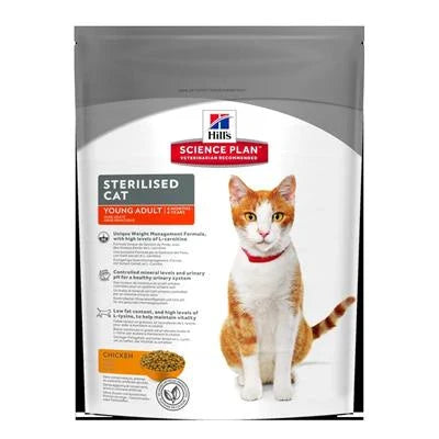 cibo secco per gatti HILL'S CAT STERILIZED POLLO GR 300