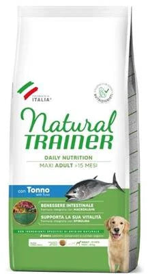 cibo secco per cani TRAINER NATURAL MAXI TONNO KG 12