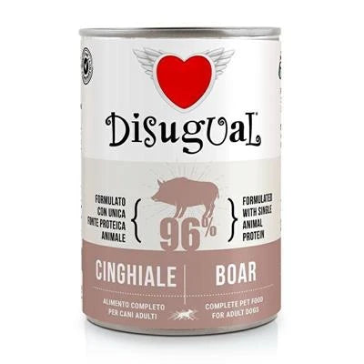Cibo umido per cani DISUGUAL DOG CINGHIALE GR 400