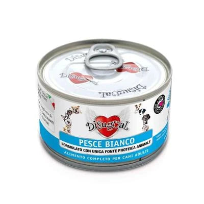 Cibo umido per cani DISUGUAL DOG PESCE BIANCO GR 150