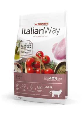 cibo secco per gatti ITALIAN WAY CAT ANATRA KG 1,5