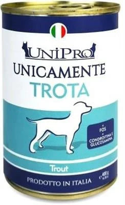 Cibo umido per cani UNICAMENTE TROTA GR 400