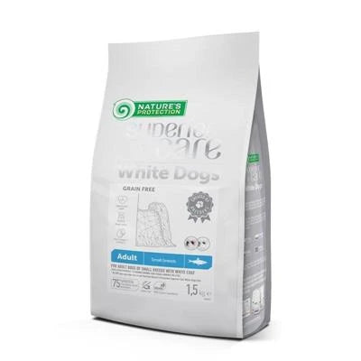 cibo secco per cani NATURE'S PROTECTION WHITE DOG MINI ARINGA KG 1,5