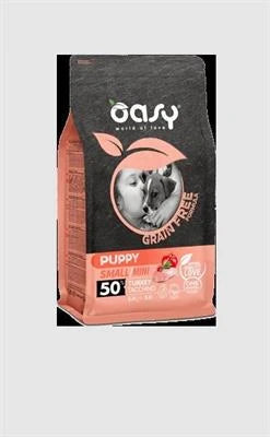 cibo secco per cani OASY DOG GRAIN FREE PUPPY MINI TACCHINO GR 800