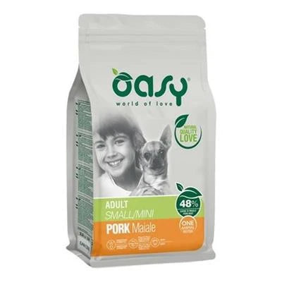 cibo secco per cani OASY DOG MINI GR 800 MAIALE