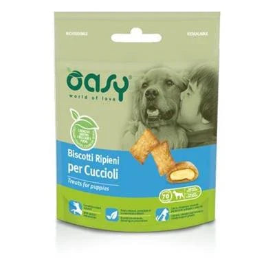 snack per cani OASY BISCOTTI RIPIENI CUCCIOLI GR 70