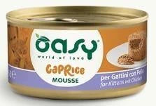cibo umido per gatti OASY CAT CAPRICE MOUSSE GATTINI POLLO GR 85