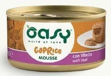 cibo umido per gatti OASY CAT CAPRICE MOUSSE VITELLO GR 85