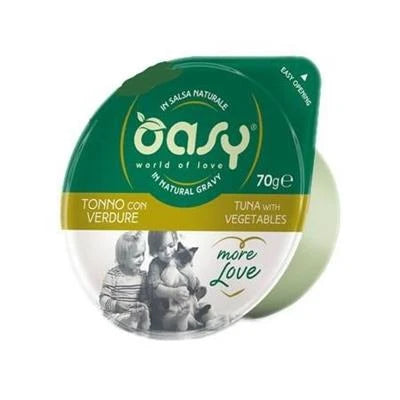 cibo umido per gatti OASY MORE LOVE CUP TONNO/VERDURE GR 70