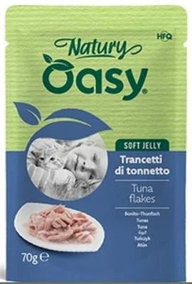 cibo umido per gatti OASY CAT NATURY BUSTE TONNETTO 24 X GR 70