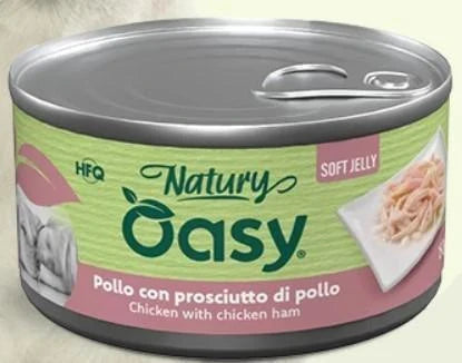 Cibo umido per cani OASY DOG NATURY POLLO/PROSCIUTTO GR 150