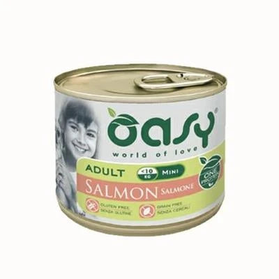 cibo umido per cani OASY DOG MINI SALMONE GR 200