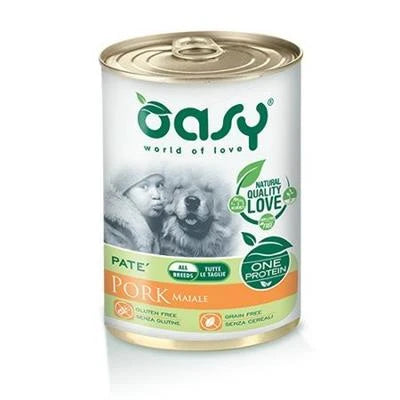 cibo umido per cani OASY DOG MAIALE GR 400