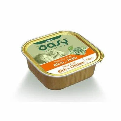 Cibo umido per gatti OASY CAT PATE' DELIZIOSO POLLO 16 X GR 100