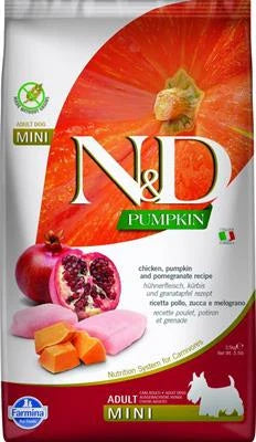 cibo secco per cani ND DOG PUMPKIN MINI POLLO/MELOGRANO KG 2,5