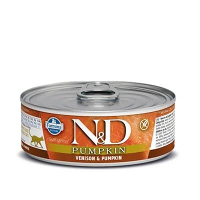 Cibo umido per gatti ND UM CAT PUMPKIN CERVO GR 70