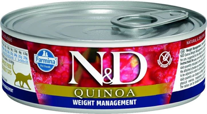 Cibo umido per gatti ND UM CAT QUINOA WEIGHT MANAGEMENT GR 80
