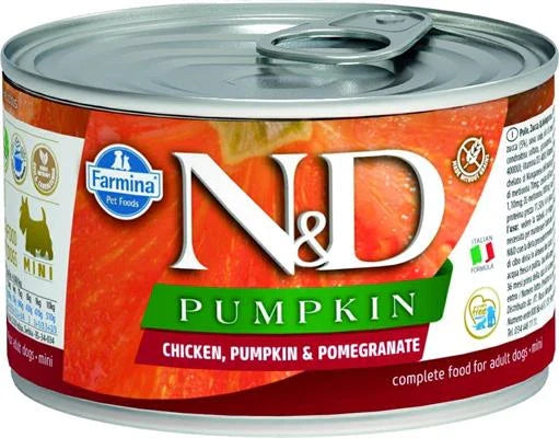 cibo umido per cani ND UM DOG PUMPKIN MINI POLLO/MELOGRANO GR 140