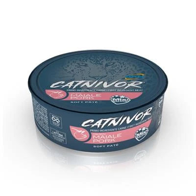 Cibo umido per gatti CATNIVOR GR 80 MAIALE