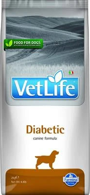 Cibo dietetico per cani VET LIFE DOG DIABETIC KG 2