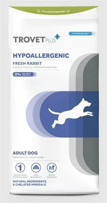 Cibo dietetico per cani TROVET DOG HYPOALLERGENIC CONIGLIO KG 3