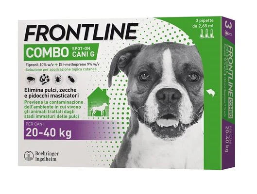 Antiparassitari Per Cane FRONTLINE COMBO CANI 20/40 3 PIPETTE