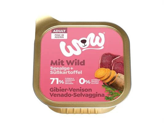 cibo umido per cani WOW DOG 11 X GR 150 SELVAGGINA