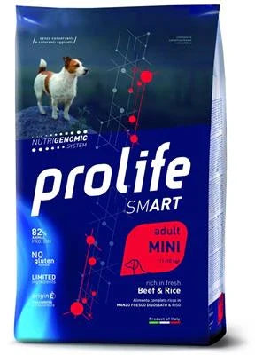 CIBO SECCO PER CANI PROLIFE DOG SMART MINI MANZO/RISO KG 2