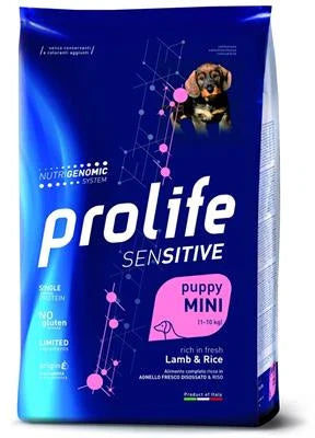 CIBO SECCO PER CANI PROLIFE DOG SENSITIVE PUPPY MINI AGNELLO/RISO KG 7