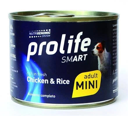 cibo umido per cani PROLIFE DOG UM SMART MINI POLLO/RISO GR 200 NEW