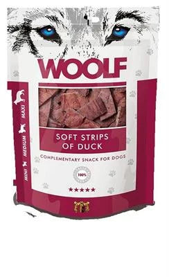 snack per cani WOOLF STRISCE ANATRA GR 100