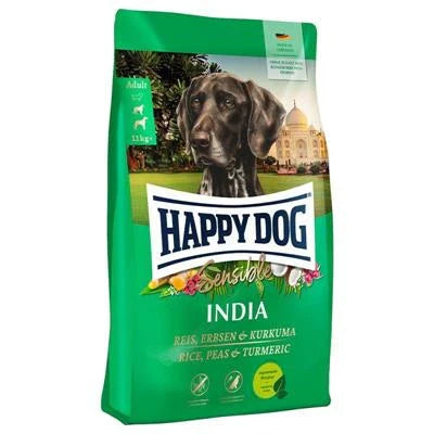 cibo secco per cani HAPPYDOG INDIA VEGETALE CURCUMA/COCCO KG 10