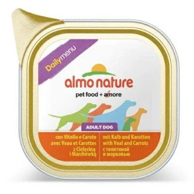 CIBO UMIDO PER CANI ALMO DAILY DOG VITELLO/CAROTE 9 X GR 300