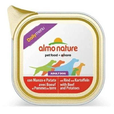 CIBO UMIDO PER CANI ALMO DAILY DOG MANZO/PATATE 9 X GR 300