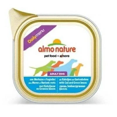 CIBO UMIDO PER CANI ALMO DAILY DOG MERLUZZO/FAGIOLI 9 X GR 300
