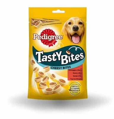 snack per cani PEDIGREE TASTY MINIS FORMAGGIO/MANZO GR 140