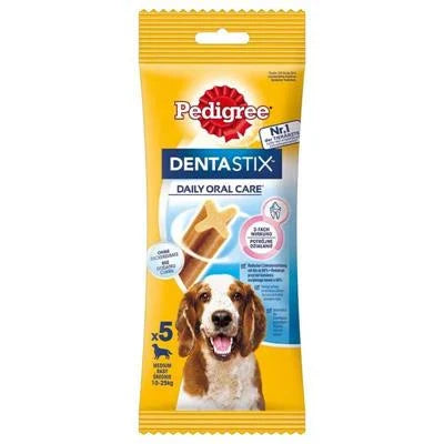 snack per cani PEDIGREE DENTASTIX MEDIUM 5 PZ