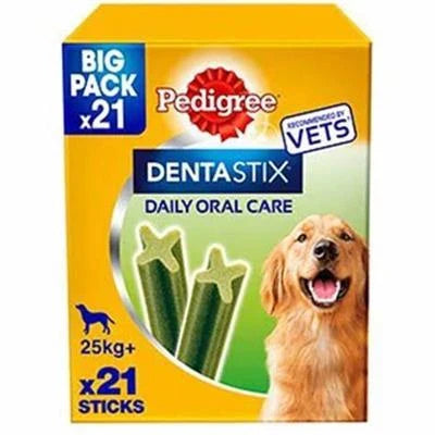 snack per cani PEDIGREE DENTASTIX FRESH MPACK LARGE 21 PZ