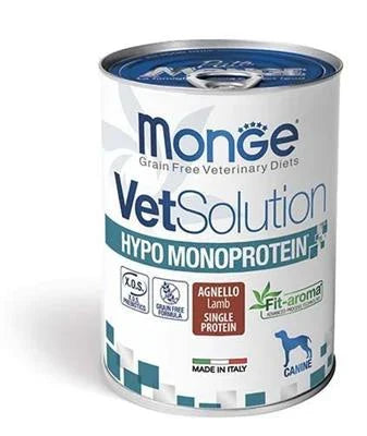 cibo diedetico per cani MONGE DOG HYPO MONO AGNELLO GR 400