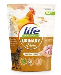 cibo secco per gatti LIFECAT URINARY POLLO GR 800