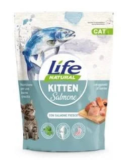cibo secco per gatti LIFECAT KITTEN SALMONE GR 800