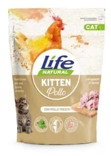 cibo secco per gatti LIFECAT KITTEN POLLO GR 800